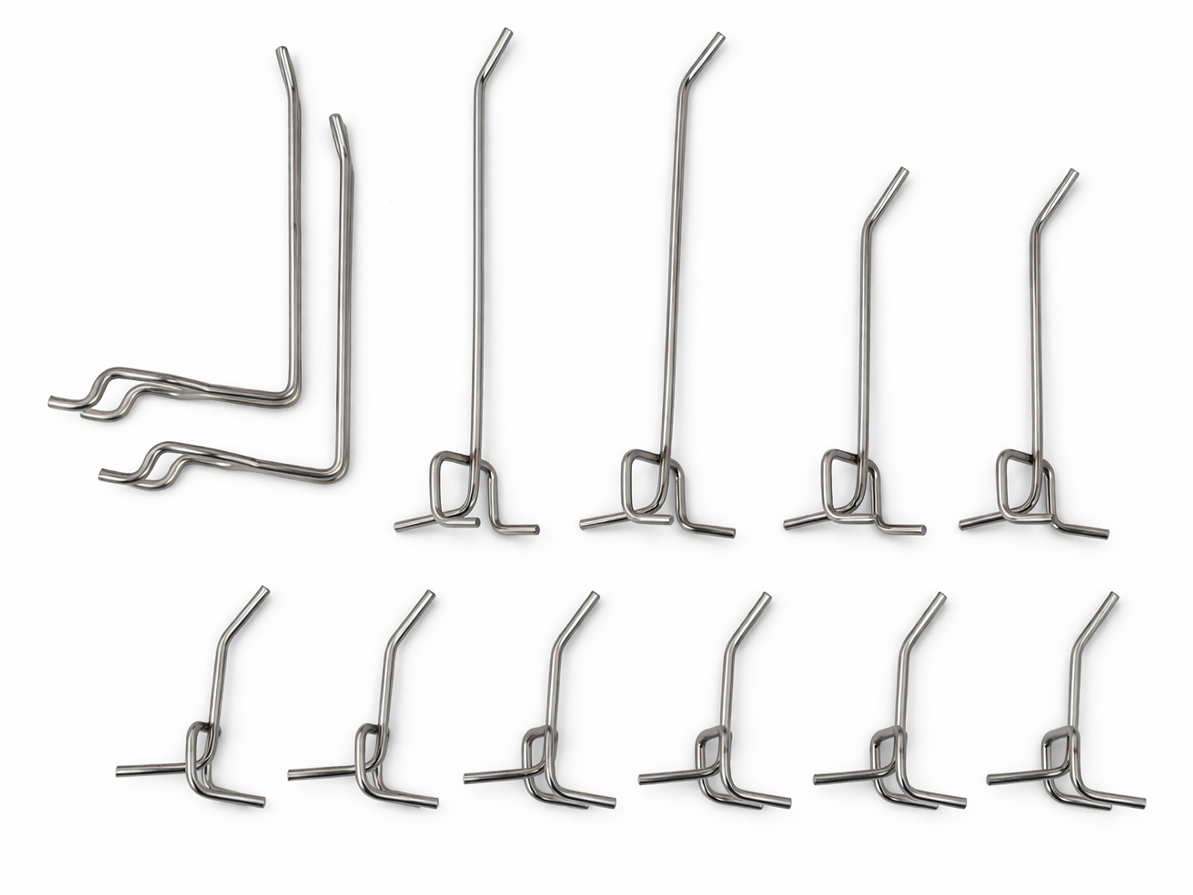 Комплект куки за стелажи 12 бр. за организиран панел GEBO TOOLS