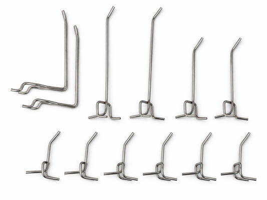 Комплект куки за стелажи 12 бр. за организиран панел GEBO TOOLS