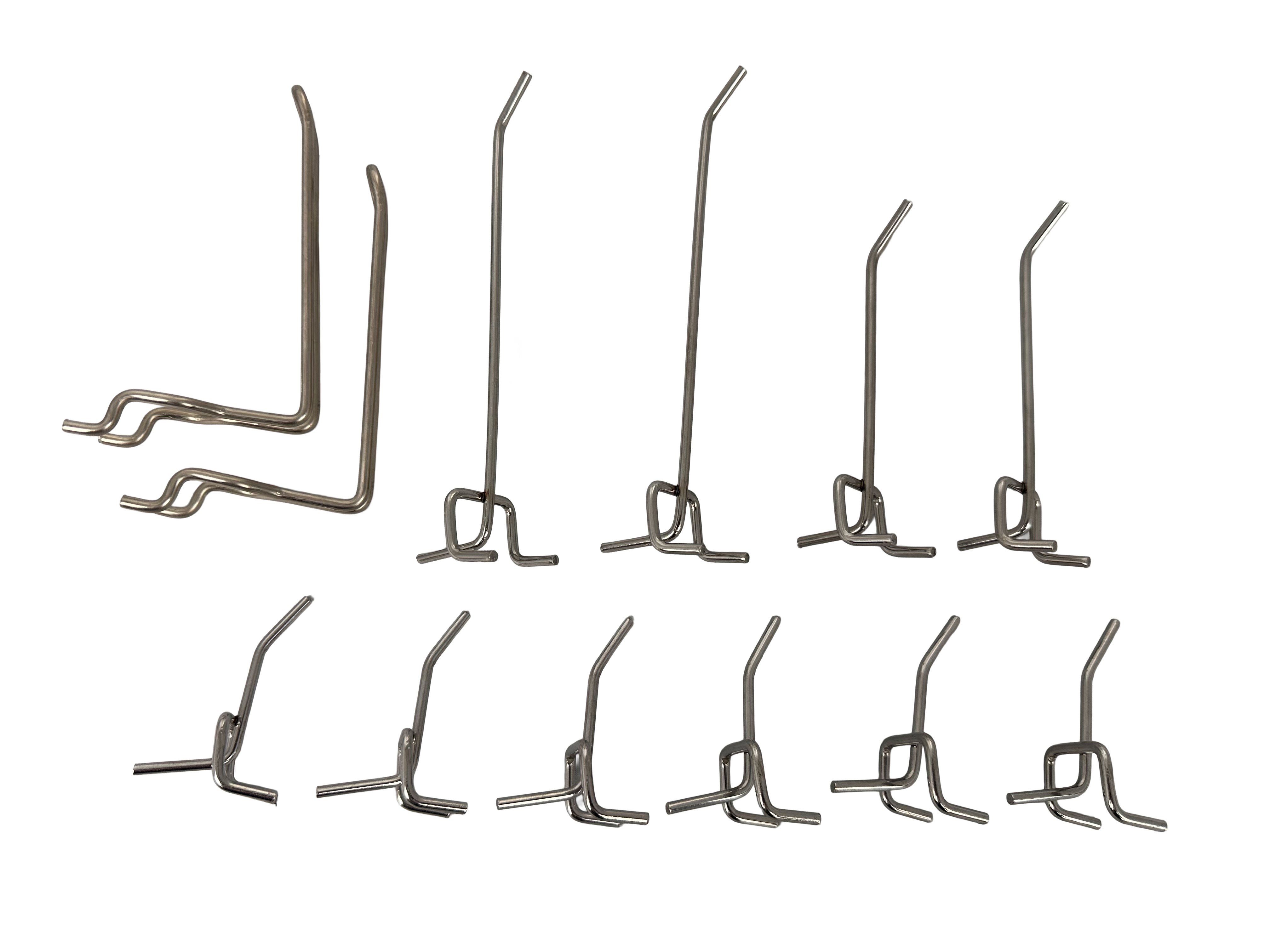 Комплект куки за стелажи 12 бр. за организиран панел GEBO TOOLS