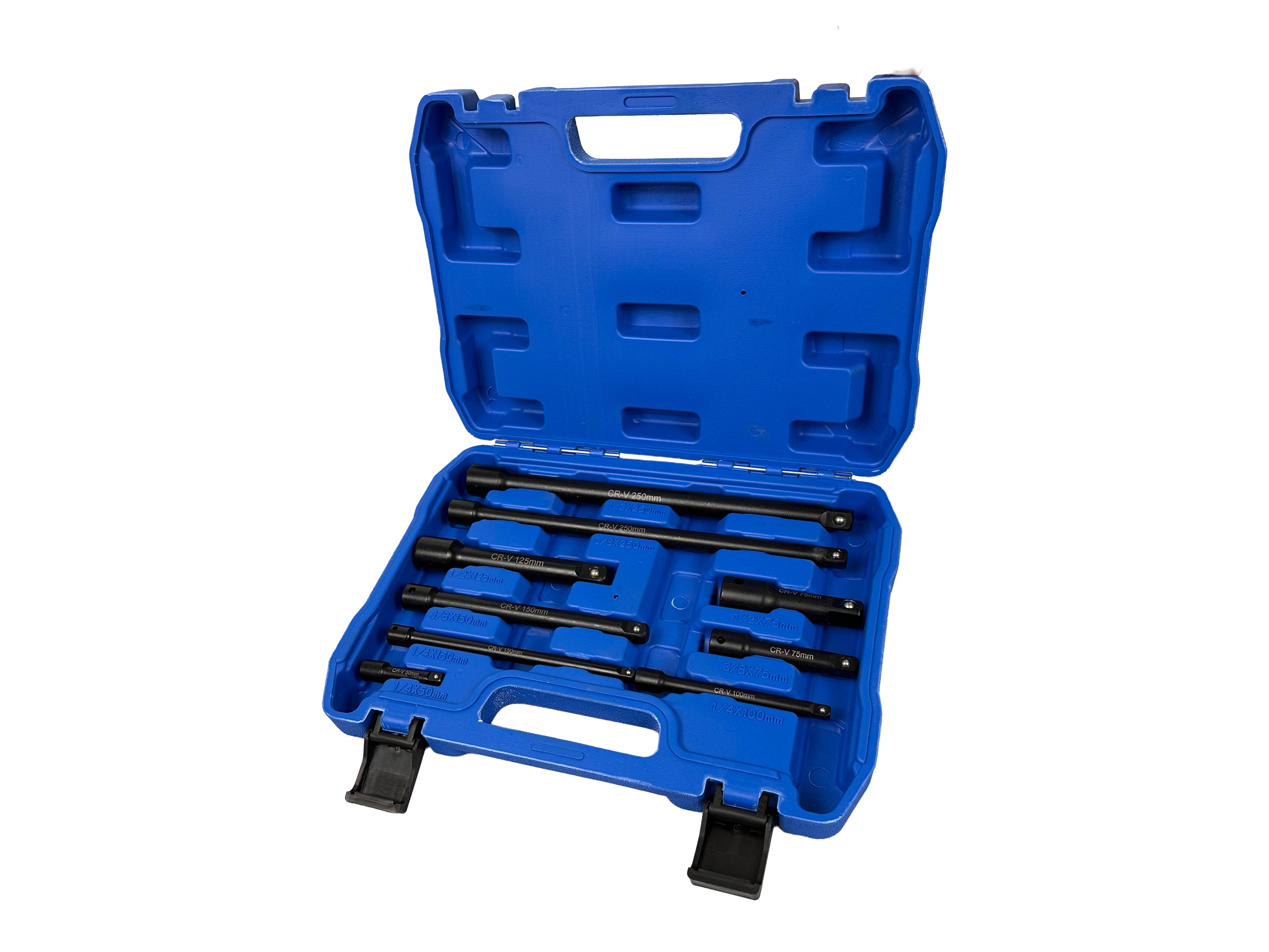 Комплект ударни удължения, 1/4" 3/8" 1/2", 9 бр. GEBO TOOLS