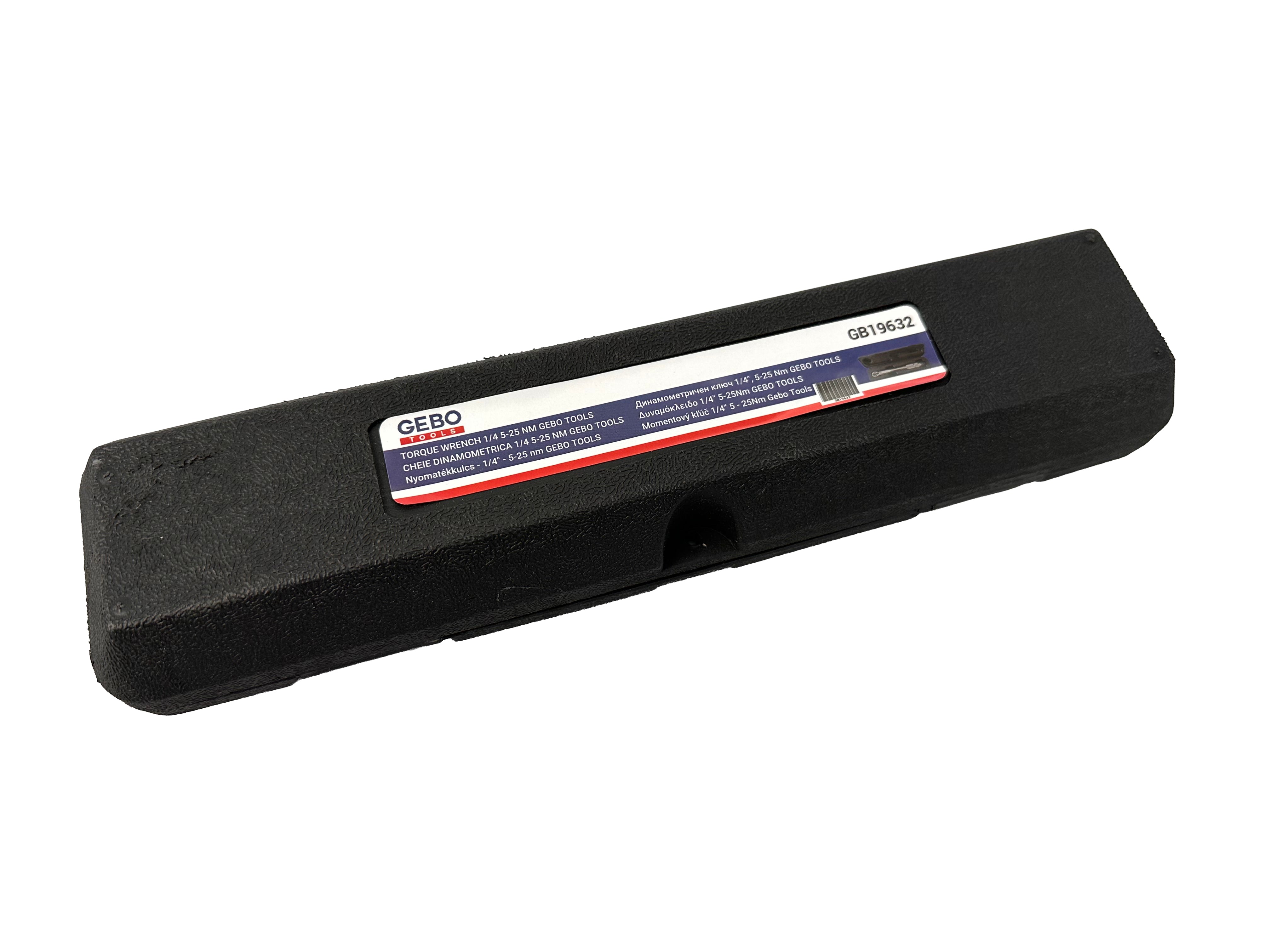Динамометричен ключ 1/4" 5-25 Nm GEBO TOOLS