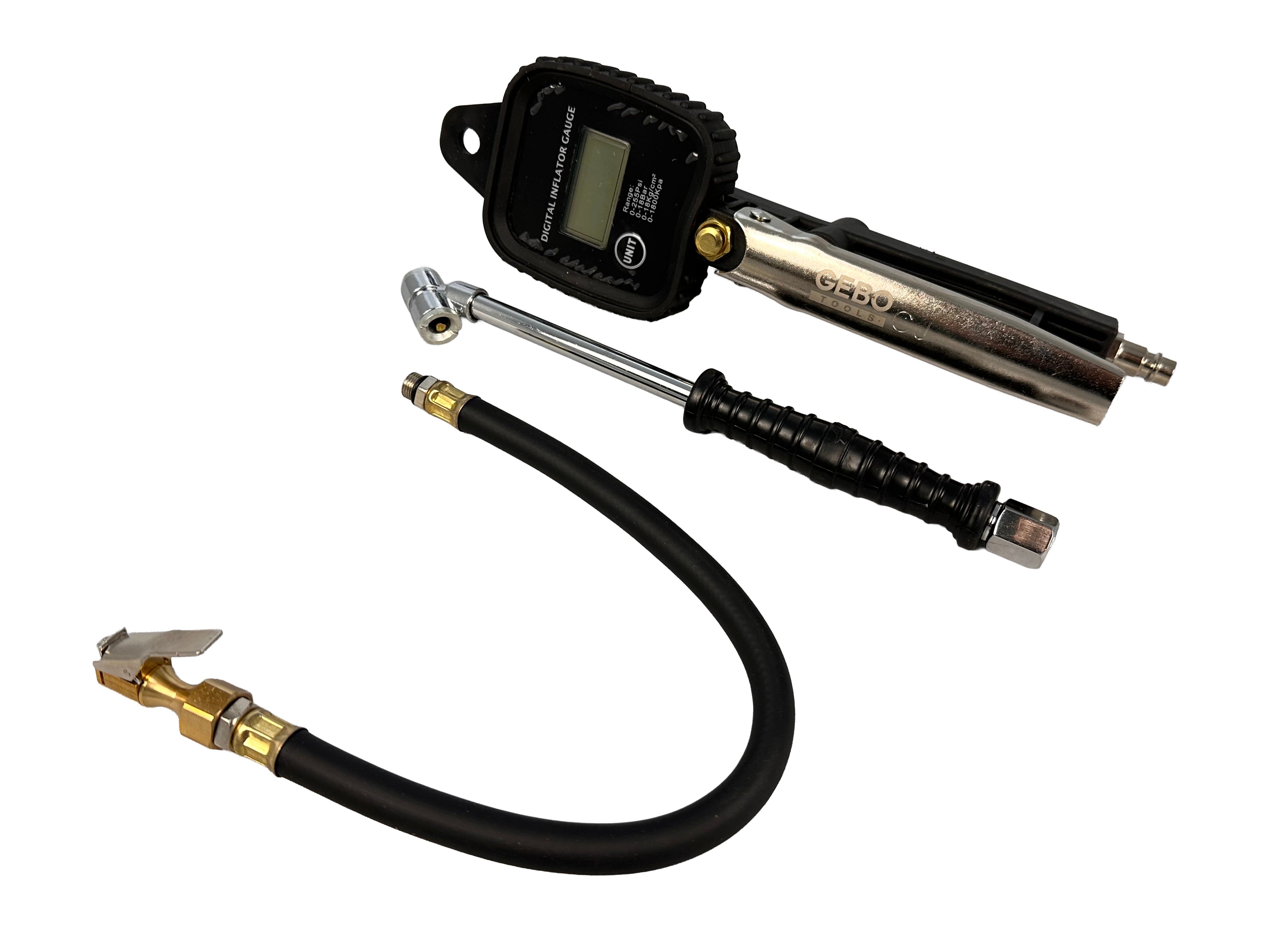 Пистолет с манометър за помпане на гуми 0-255 PSI GEBO TOOLS