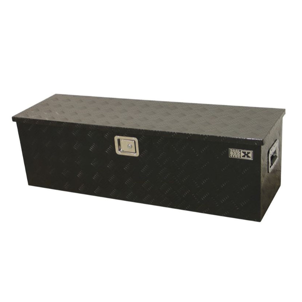 Кутия за съхранение на инструменти от алуминий, голяма черна