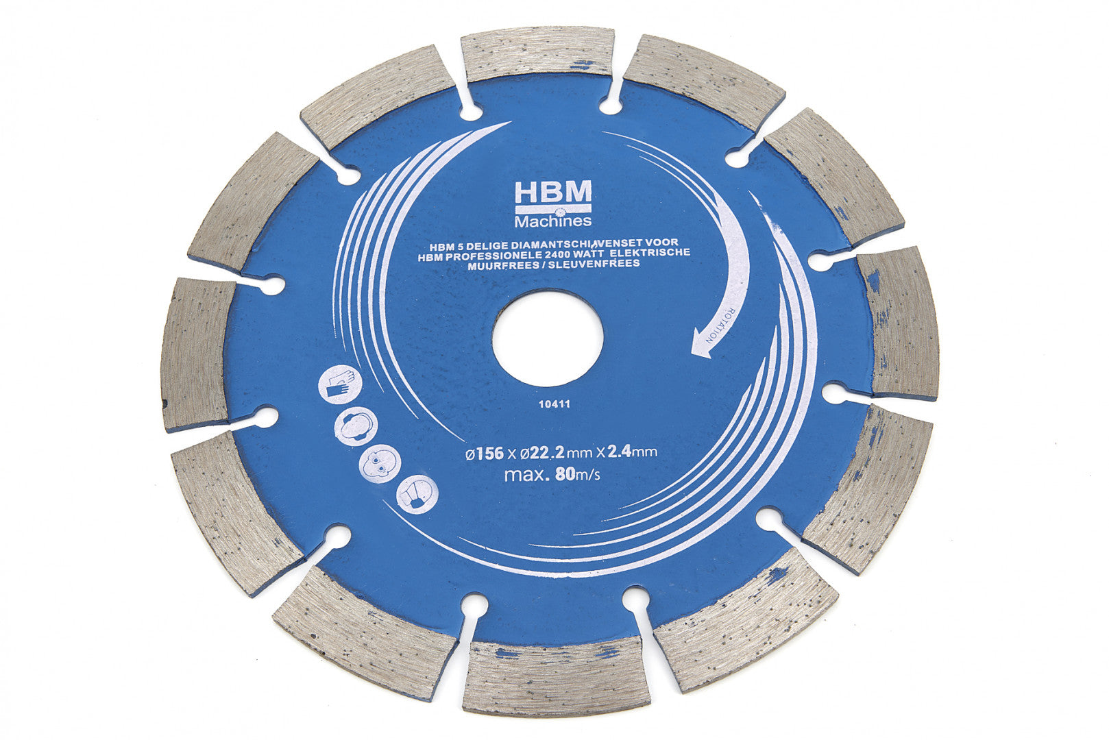 Комплект 5 диамантени диска за машина за рязане на жлебове в бетон НВМ 10410