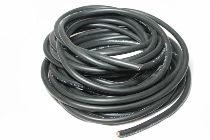 Оплетен електрически кабел, многожичен, усукан, заваръчен 20 м