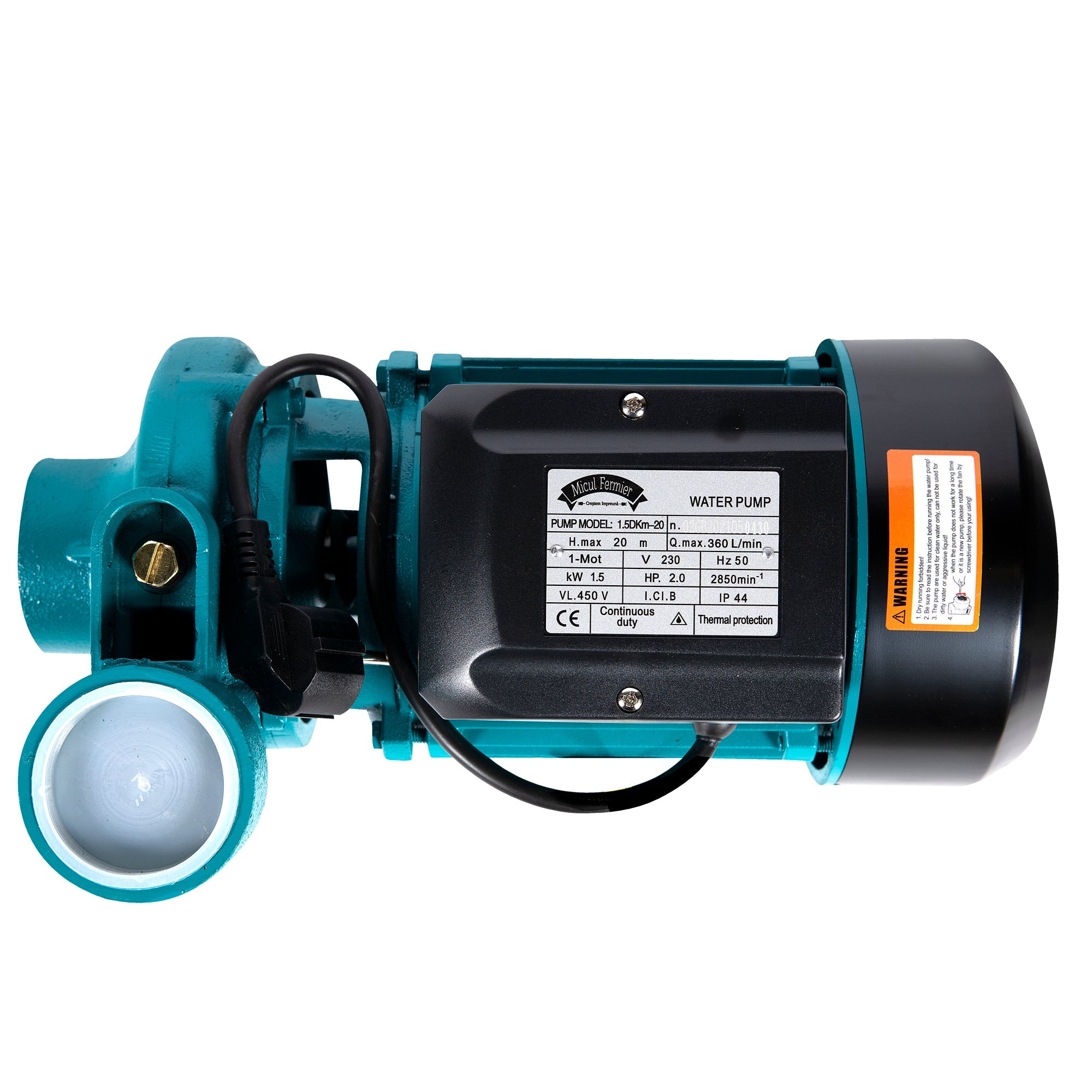 Центробежна помпа DK 1500W, макс. дебит 360л/мин