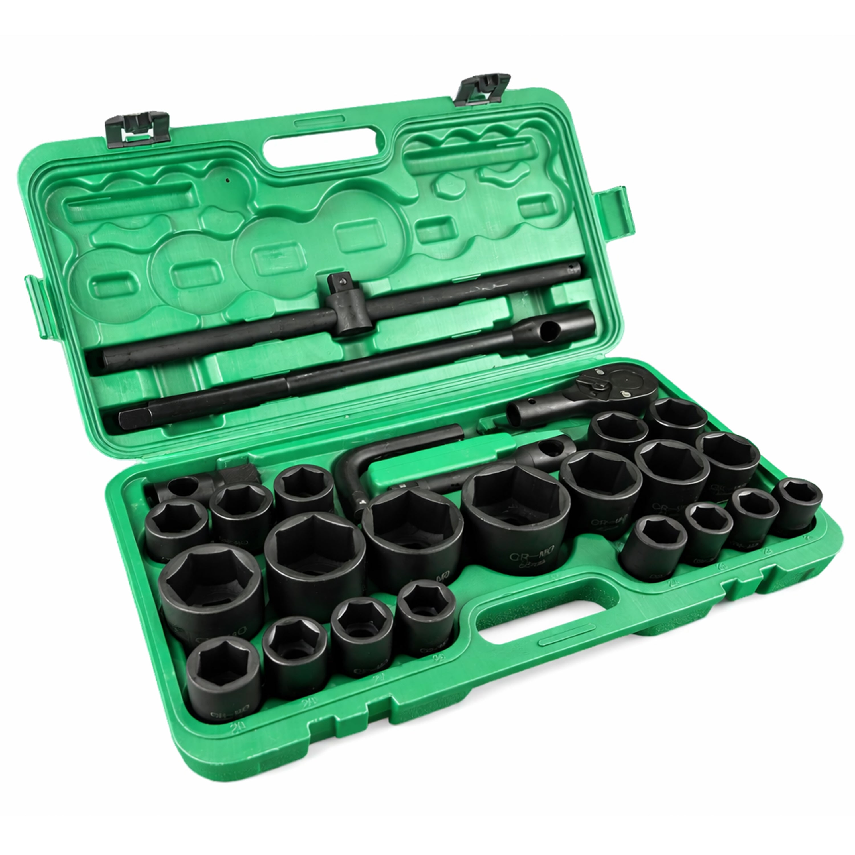 Комплект ударни вложки в метри с тресчотка 3/4" 1" 26 части GEBO TOOLS