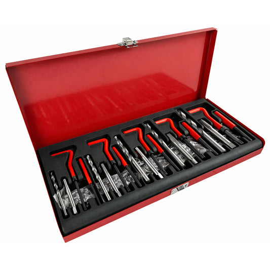 Комплект за възстановяване на резби M5 - M6 - M8 - M10 - M12 131 части GEBO TOOLS