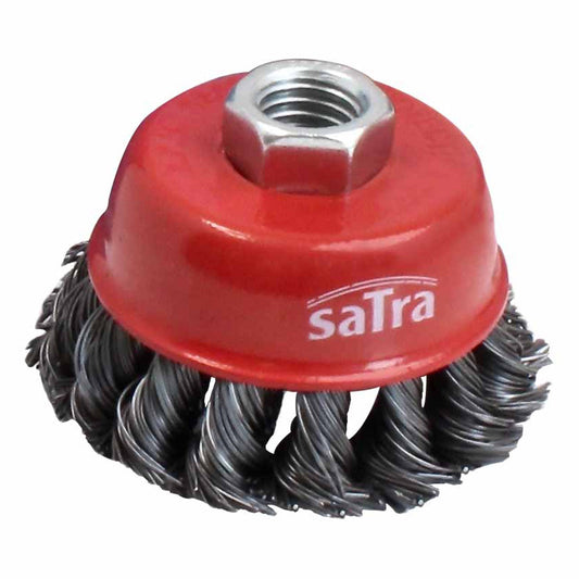 Кръгла четка тип чаша с усукана тел 65 мм