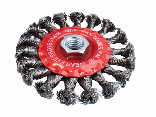 Спирална телена четка за бормашина 100 мм SATRA