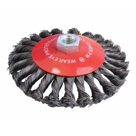 Спирална телена четка 125 мм SATRA