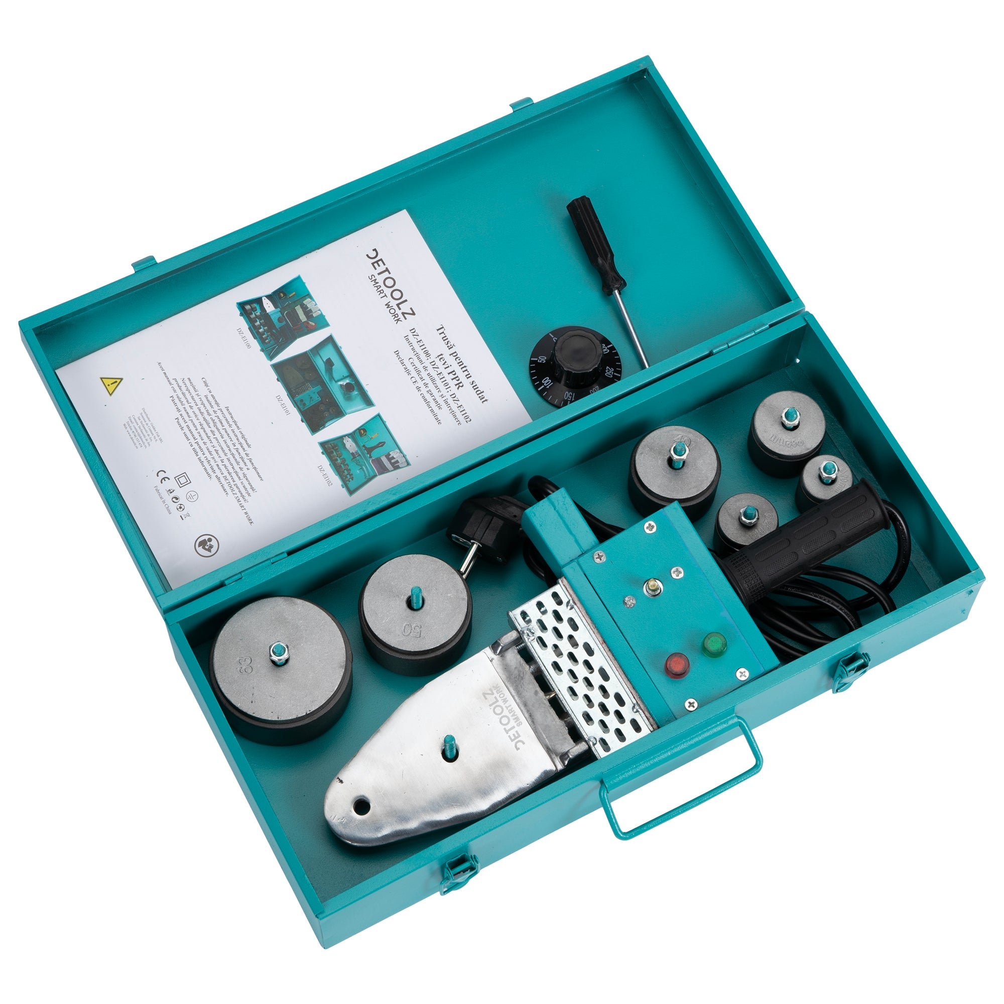 Комплект за заваряване на тръби PPR 600W DETOOLZ