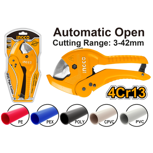 Клещи за рязане на PVC тръби 42 мм INGCO
