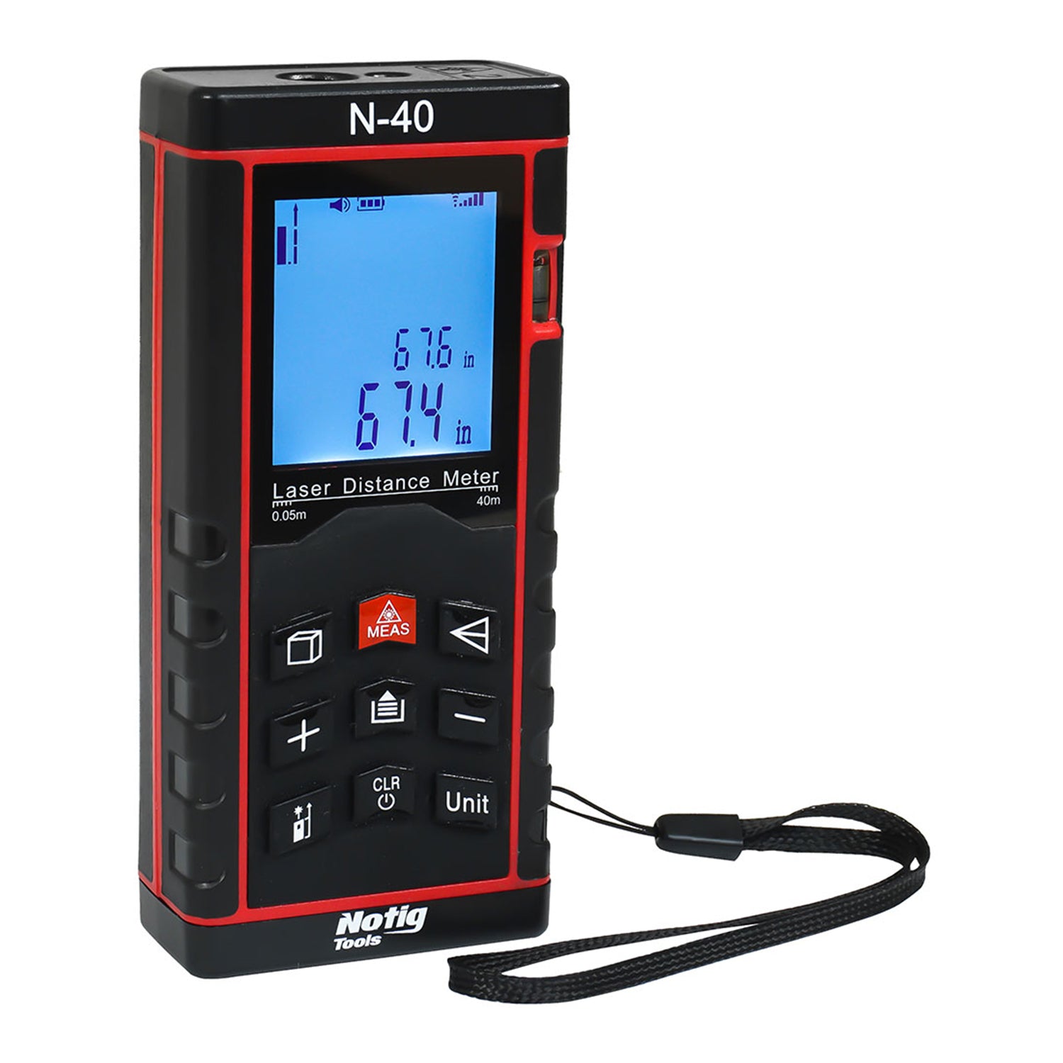 Лазерен телеметър с обхват 40 м - NOTIG