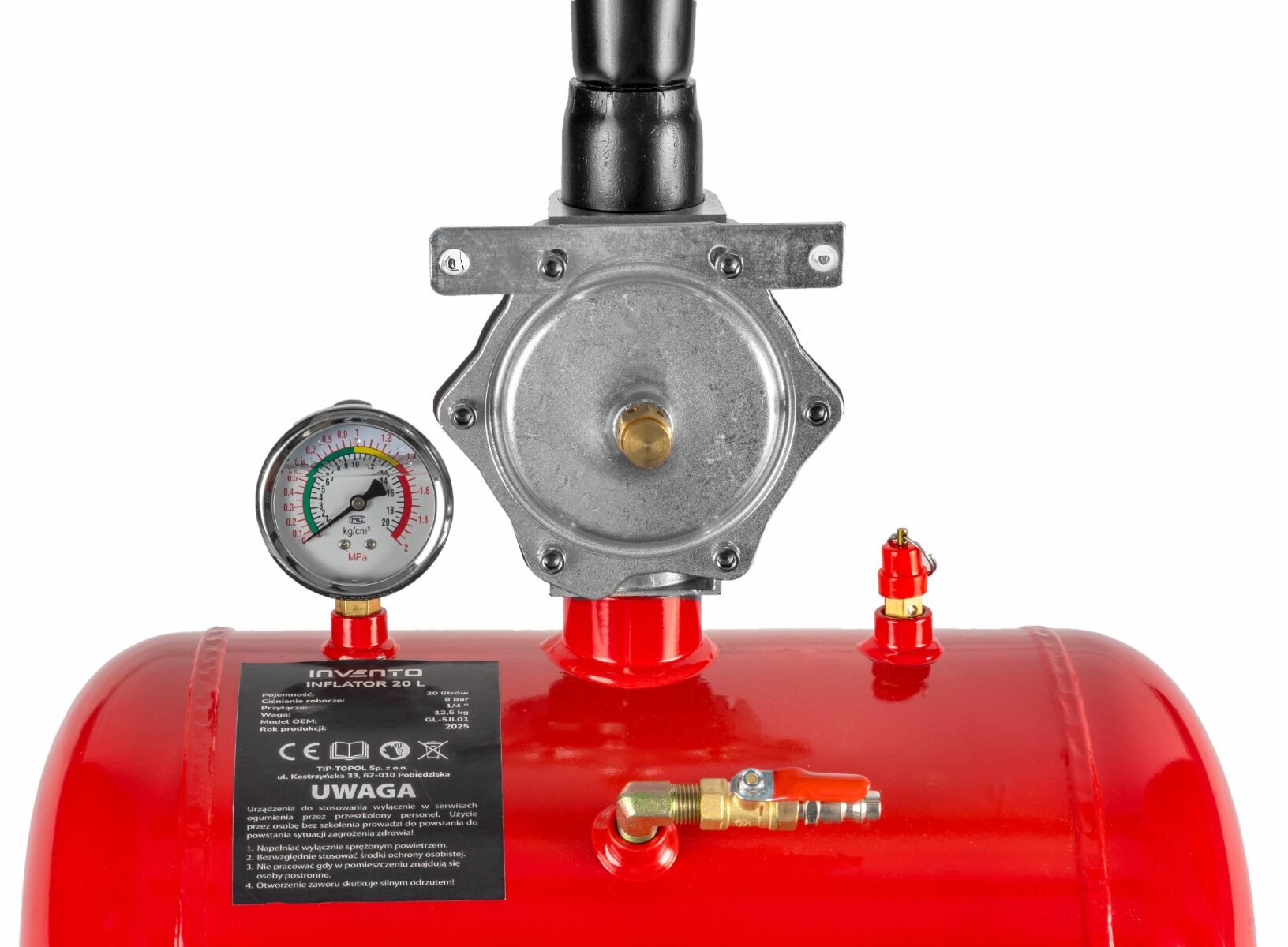 Бутилка за шоково помпане на гуми 20 л INVENTO