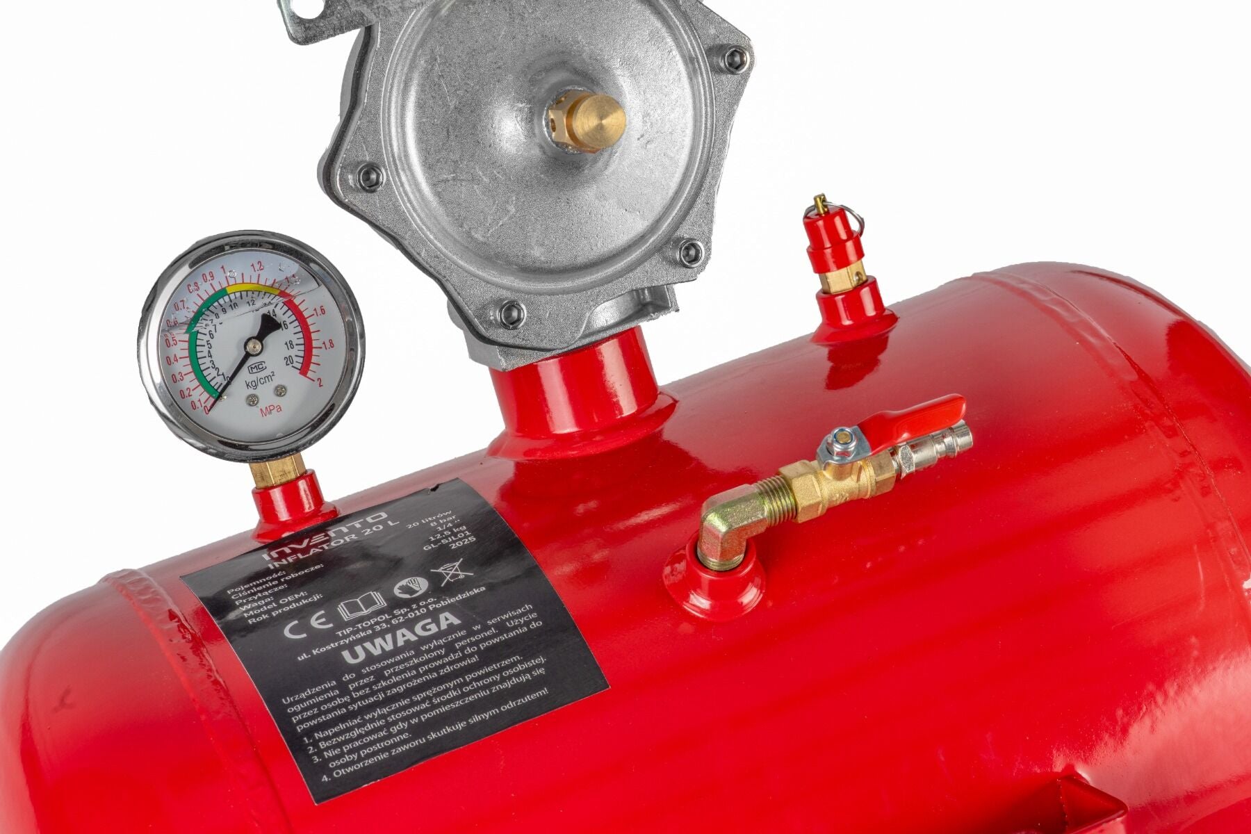 Бутилка за шоково помпане на гуми 20 л INVENTO