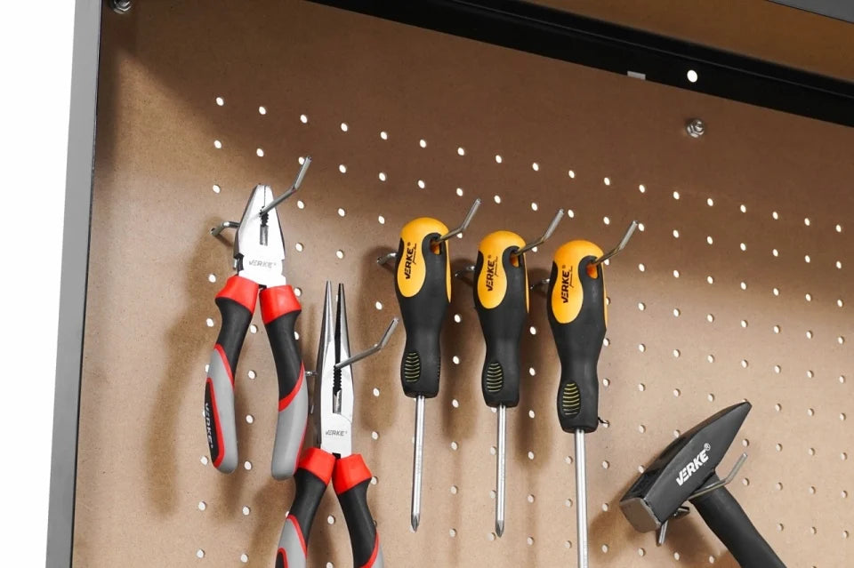 Работен плот с панел и чекмедже 80 x 40 x 140 см - VERKE