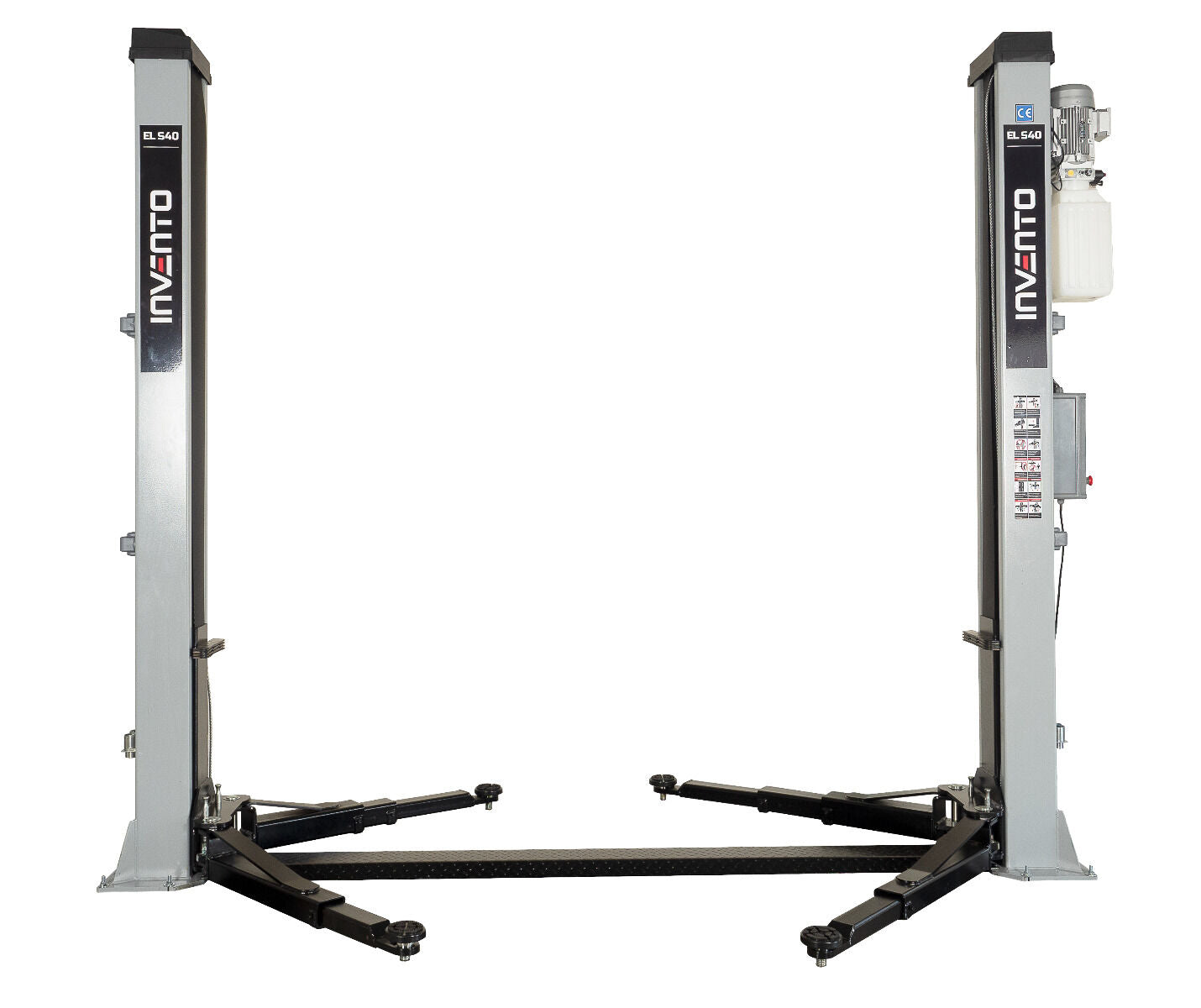 Двуколонен автомобилен подемник 4 т с автоматично електрохидравлично освобождаване 380V INVENTO