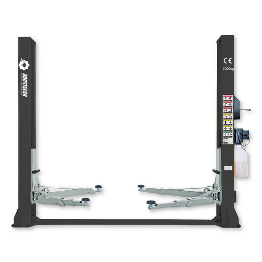 Двуколонен подемник 4 т с ръчно електрохидравлично отблокиране 380V Boost Gear + безплатно масло