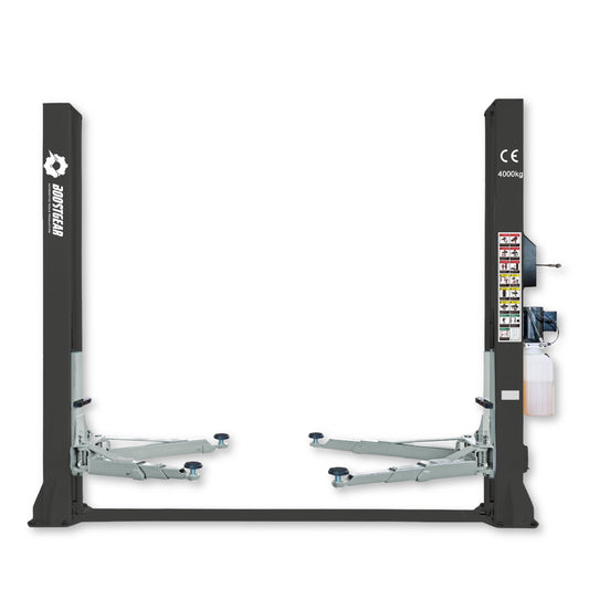 Двуколонен подемник 4 т с ръчно електрохидравлично отблокиране 230V Boost Gear + безплатно масло
