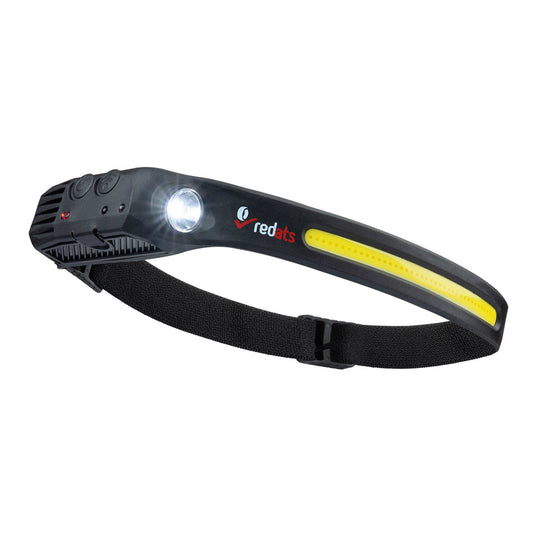 Челно LED фенерче, лампа за глава със сензор FH-200 с LED, акумулаторна 1200mAh