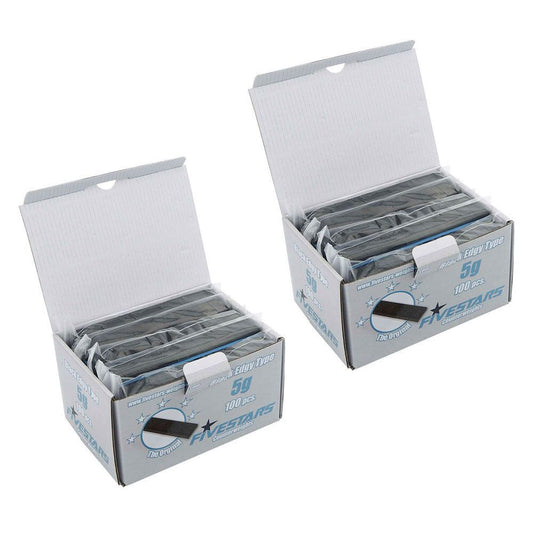 Пакет самозалепящи черни тежести 5 гр. - 200 ленти - 12 бр. / лента