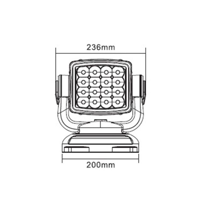 LED прожектор 80W с дистанционно