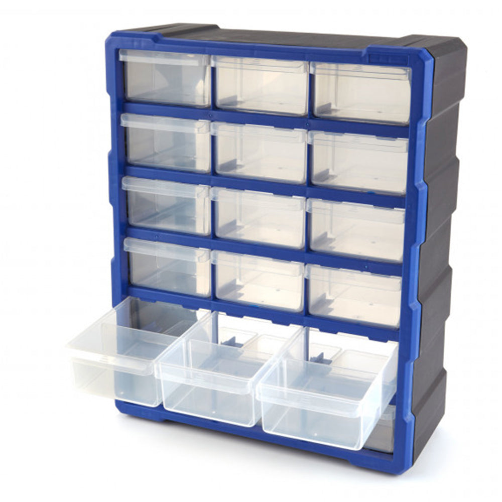 Пластмасова кутия - органайзер за съхранение с 18 чекмеджета