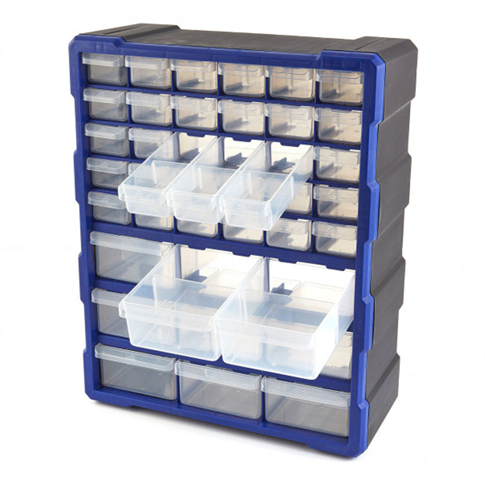 Пластмасова кутия - органайзер за съхранение с 39 чекмеджета