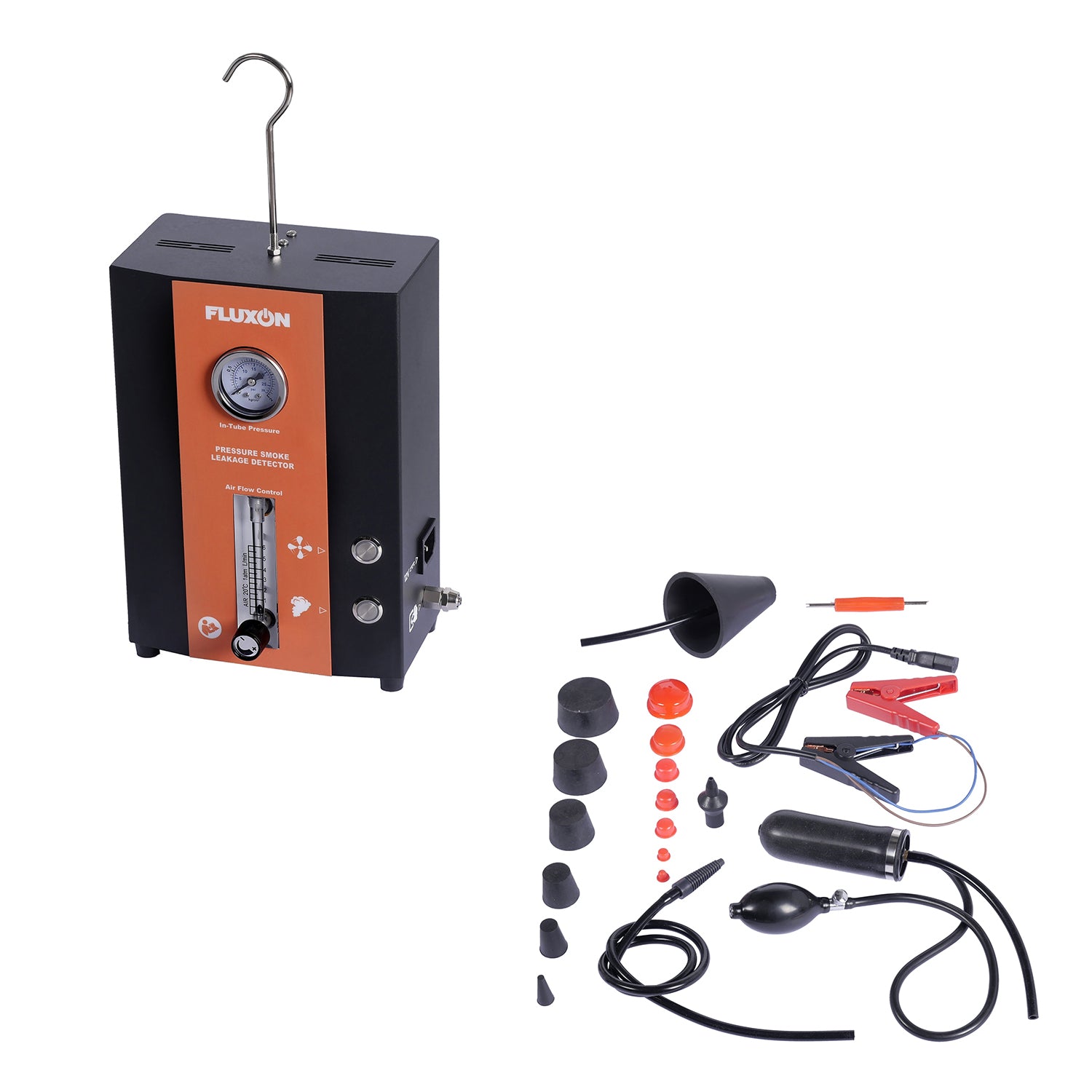 Генератор на дим 12V, тестер на плътност за течове с аксесоари FLUXON