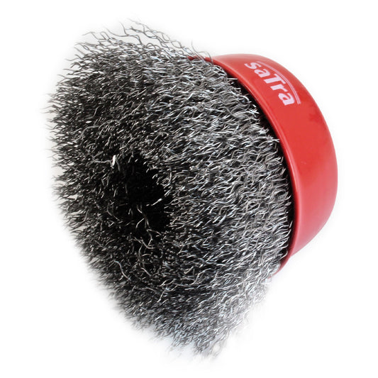 Въртяща се телена четка тип камбана 75 мм SATRA
