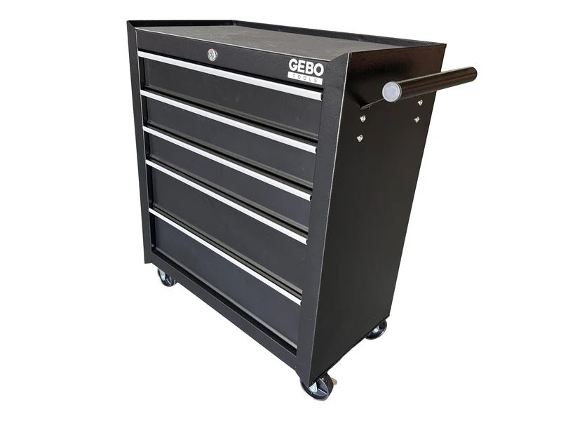 Шкаф за инструменти с 5 чекмеджета, черен GEBO TOOLS