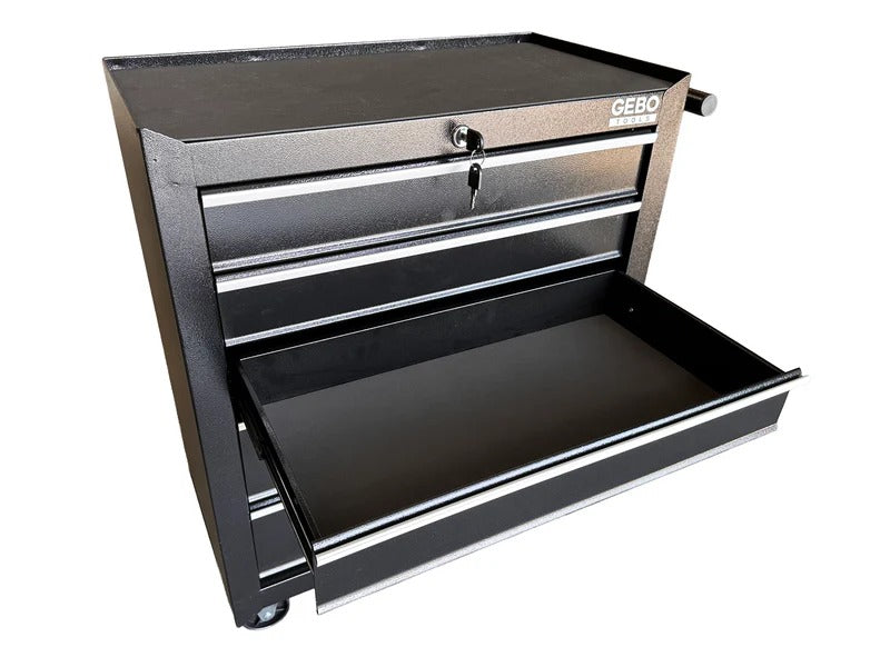 Шкаф за инструменти с 5 чекмеджета, черен GEBO TOOLS