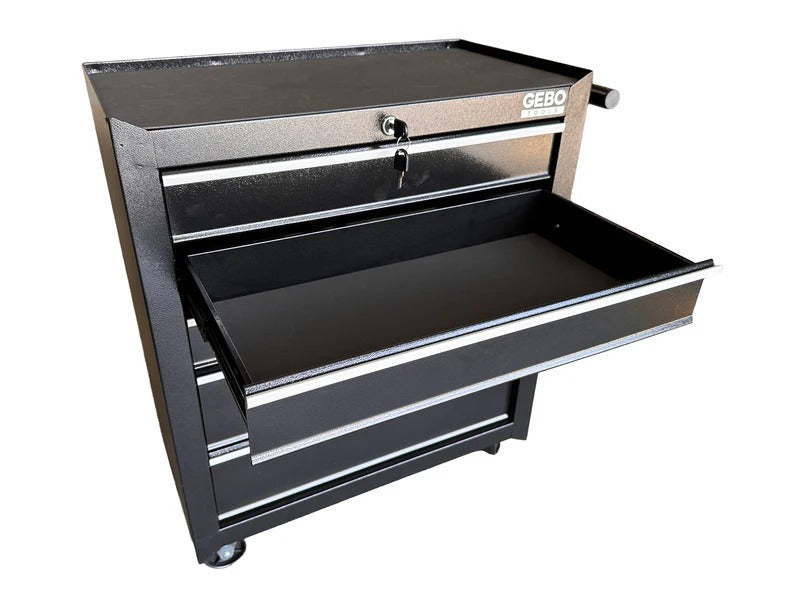 Шкаф за инструменти с 5 чекмеджета, черен GEBO TOOLS