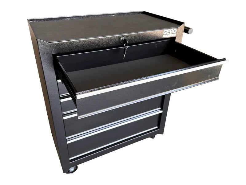 Шкаф за инструменти с 5 чекмеджета, черен GEBO TOOLS