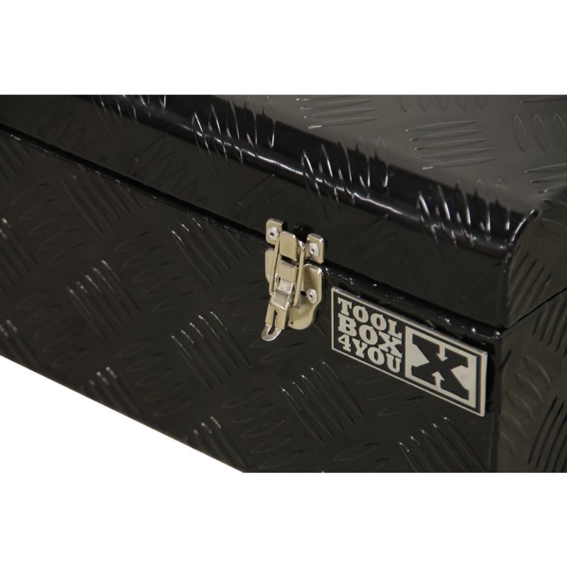 Кутия за съхранение на инструменти, алуминиева, черна