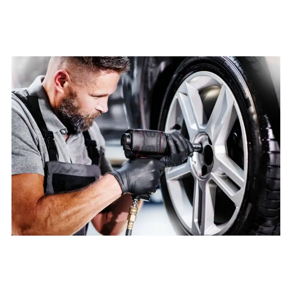 Премиум нитрилни ръкавици MERCATOR GOGRIP ONE BY ONE черни, размер М, комплект 100 бр.