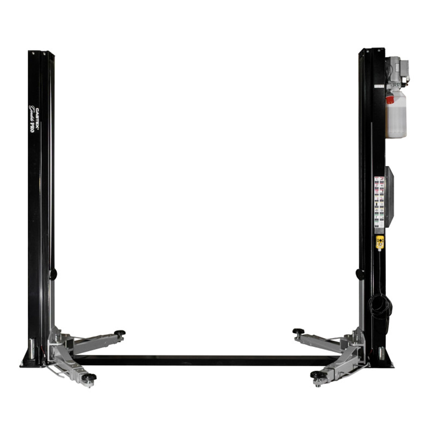 Двуколонен подемник 4.5 т с LED осветление, с автоматично електрохидравлично отключване 230 V Castex + безплатно масло