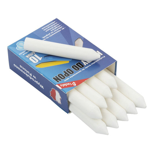 Бяла креда за маркиране на гуми, 10 бр.