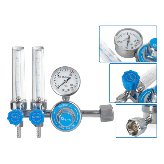 Регулатор на налягане CO2 / аргон с двоен ротаметър