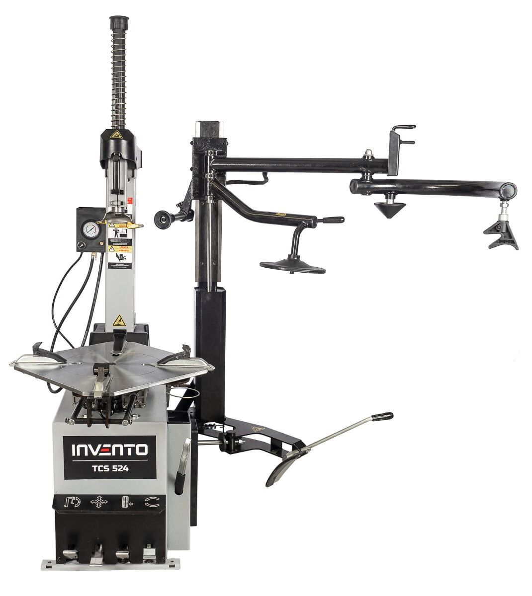 Машина за смяна на гуми с автоматично рамо runflat 24" 380V INVENTO