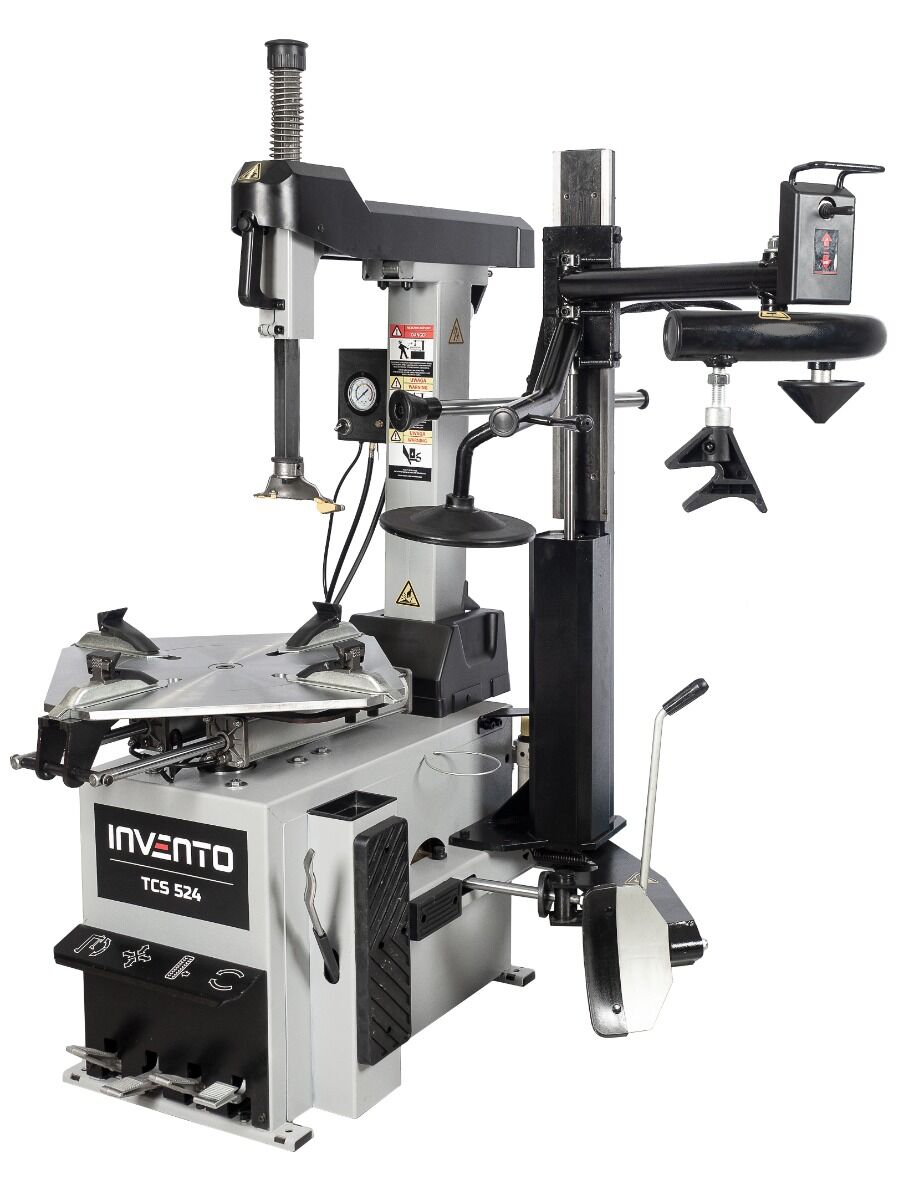 Машина за смяна на гуми с автоматично рамо runflat 24" 380V INVENTO