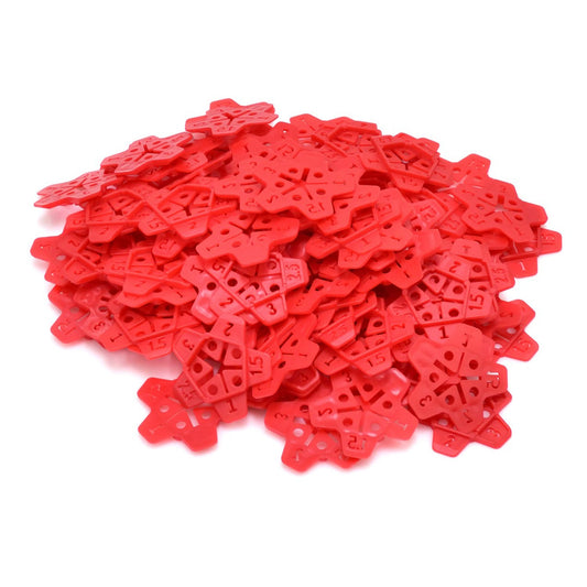 Комплект ﻿дистанционери за фаянсови плочки, тип звезда 1-3 мм 5 в 1 100 части