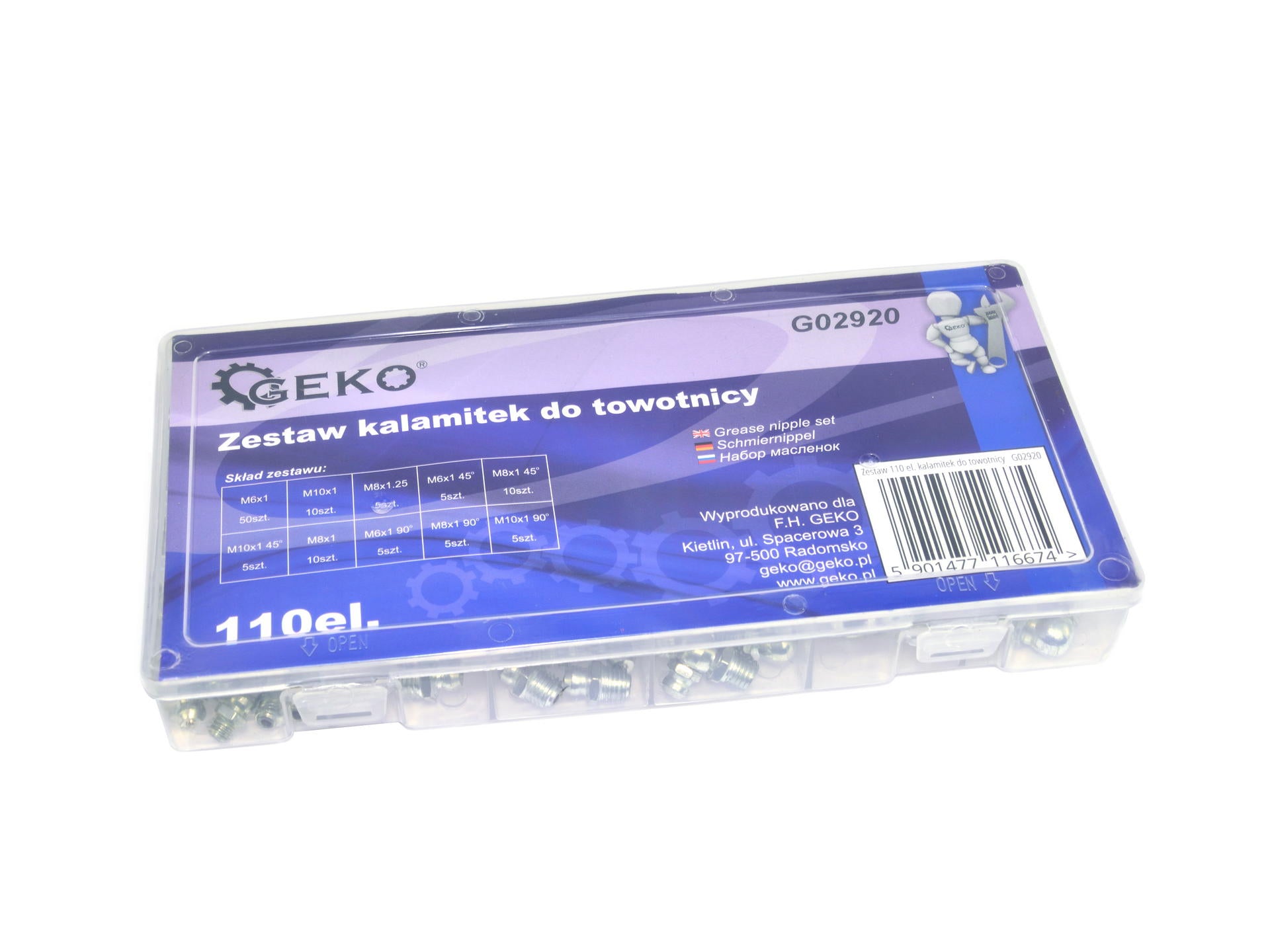 Комплект от 110 глави за гресьорки GEKO